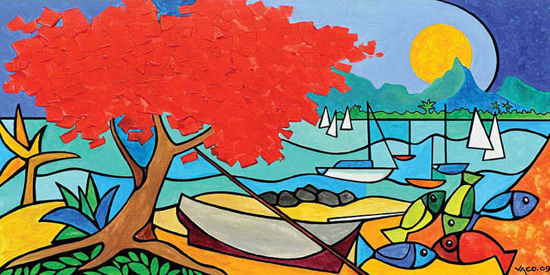 Le flamboyant de la baie